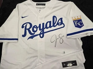 CAMISETA DE BÉISBOL FIRMADA CON AUTÓGRAFO DE JAC CAGLIANONE de los Reales de Kansas City con certificado de autenticidad - Imagen 1 de 6