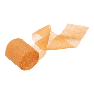 Chiffon Ribbon, 1-1/2 Inch x 5.5 Yard Silk Satin Ribbon, Yellow - Picture 1 of 5