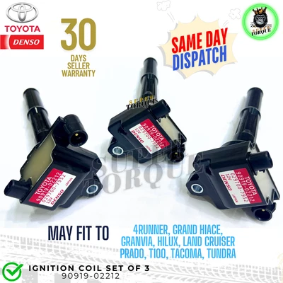 Juego de 3 bobinas de encendido OEM de 5 VZ para Toyota 3,4 L TACOMA TUNDRA T100 3,4 L V6 Foto 1 de 4
