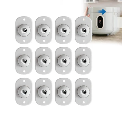 12 Stück Selbstklebende Mini-Möbelrollen - 360° schwenkbare - Bild 1 von 4