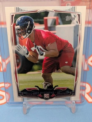 2014 Topps - Jake Matthews Rookie #345 Atlanta Falcons  - Image 1 of 2