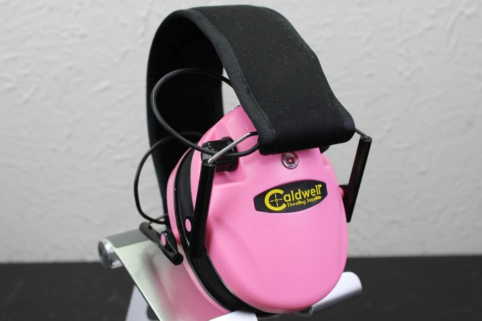 Наушники-вкладыши Caldwell розовые аккумуляторные строительные для стрельбы шумоподавление безопасность - Изображение 1 из 4