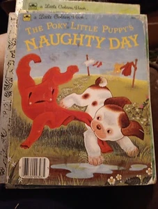 Little Golden Book The Pokey Little Puppy's Naughty Day - Picture 1 of 7