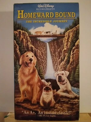 Homeward Bound: The Incredible Journey (VHS, 1993) Walt Disney — 第 1/3 张图片