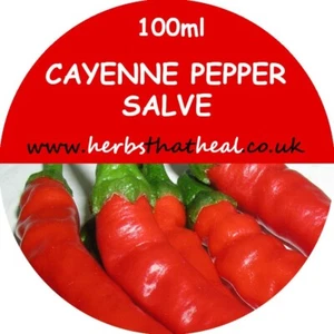 Cayenne Pepper Salve Pain killing Organic Herbal Salve 100ml Cream Ointment - Picture 1 of 8
