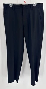 FootJoy FJ Golf Pants Mens 34X30 Black Polyester Spandex Performance Flat Front - Picture 1 of 11