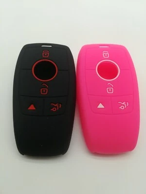 2*Cubierta de llave de llavero para Mercedes-Benz C63 AMG C GLA GLC GLE IYZ-MS2 2016-2020 Foto 1 de 4