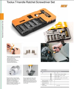 25pc L/Reach 36T Ratchet T HDL S2 Screwdriver Bits+1/4" & 3/8" Dr Socket Adapter - Bild 1 von 9