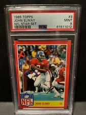 1985 Topps John Elway NFL Star Set #3