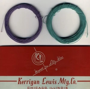 Bobine Di Filo Di Litz 50 X 0,05 Mm - 2 X 20 Metri Verde E Viola - Foto 1 di 1