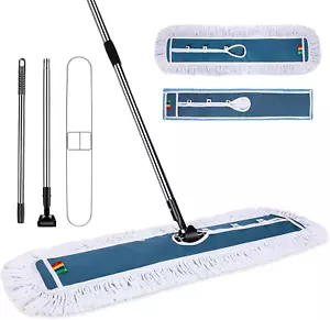 42 Inch Commercial Industrial Mop Dust Mop with 2 Pads, Commercial Mop for Dry a - Picture 1 of 12
