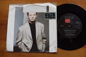 RICK ASTLEY 1988 TAKE ME TO YOUR HEART 45rpm SINGLE 7" EXL VINYL RECORD PB42573 - Picture 1 of 2