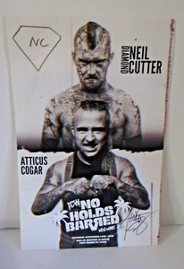 ICW Neil Diamond Cutter und Atticus Cogar handsigniertes Poster signed 11x17 - Bild 1 von 3