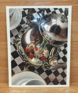 Stampa su tela Alice nel Paese delle Meraviglie Cappellaio Matto Tea Party di Christian Waggoner *COA - Foto 1 di 10