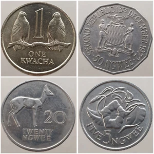 ZAMBIE KWACHA NGWEE 1968 - 1989 AFRIQUE - Imagen 1 de 15