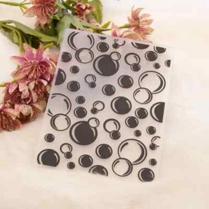 Bubbles Plastic Embossing Folder Scrapbooking Card Making Craft - Picture 1 of 3