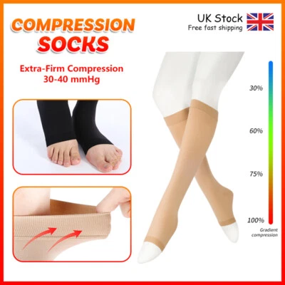 VARCOH 30-40 mmHg Medical Compression Socks Women Men Stockings Varicose Veins Edema