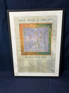 🔥 RUSH "Snakes And Arrows" Edición Limitada (#214/1000) 2007 Tour Litografía ¡COMO NUEVO!🔥 - Imagen 1 de 7