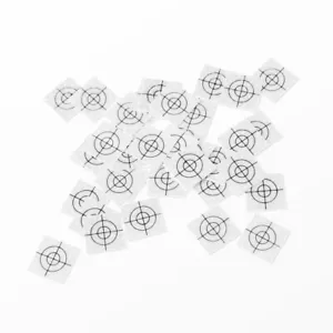Silver Reflective Targets/Labels (100 No) - 20mm x 20mm !!! - Picture 1 of 2