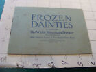 vintage  orig. Frozen Dainties - WHITE MOUNTAIN FREEZER 20pgs, i show all, EARLY