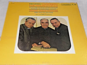 Brahms: Concerto For Violin & Cello, Francescatti [LP] Columba 1960 6 Eye Mono - Picture 1 of 2
