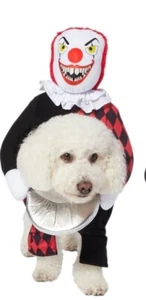 Killer Clown Walking Dog Costume Medium - Picture 1 of 8