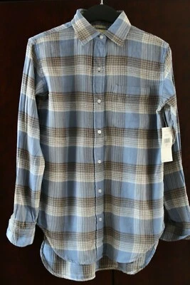 Camisa Denim & Supply Ralph Lauren Boyfriend-Azul Talla XS NUEVA CON ETIQUETAS Foto 1 de 4