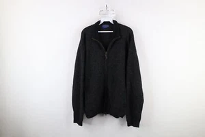 Vintage Pendleton Mens Large Blank Shetland Wool Knit Full Zip Cardigan Sweater - Picture 1 of 13
