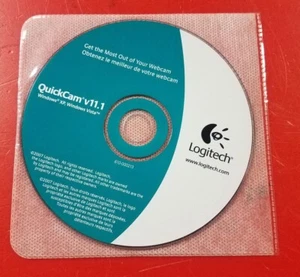 ⭐️⭐️⭐️⭐️⭐️ Logitech QuickCam v11.1 Webcam Driver Installation Software CD Disc - Picture 1 of 1