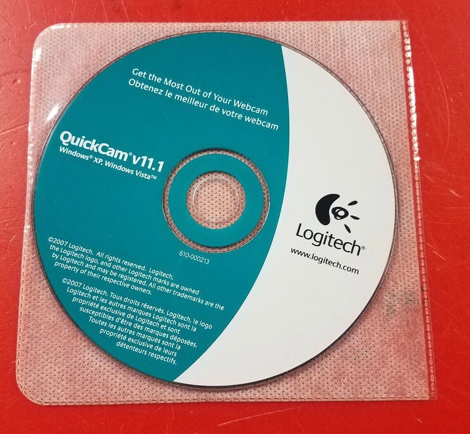 ⭐️⭐️⭐️⭐️⭐️ Logitech QuickCam v11.1 Webcam Driver Installation Software CD Disc  - Image 1 of 1