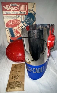 VTG 1950'S TOM CORBETT SPACE CADET COSMIC VISION HELMET TOY W OG BOX. No. S-12 - Bild 1 von 24