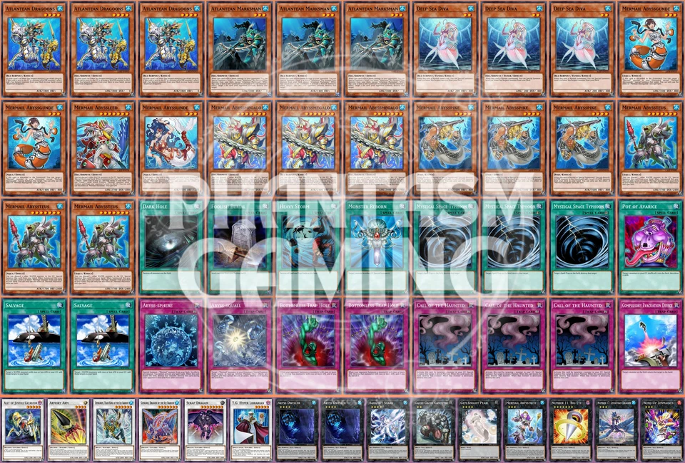 Mermail Deck Abyss Dweller Scrap Dragon Big Eye Bahamut Shark Yugioh - Image 1 of 1