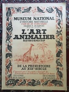 Affiche ancienne originale - L'art Animalier années '30