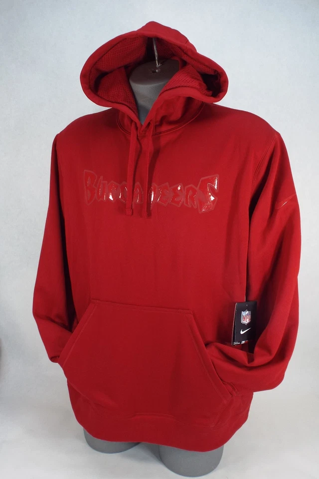 Mens 2xl XXL Nike Therma Fit Tampa Bay Buccaneers Hoody Jacket Red 538695-687