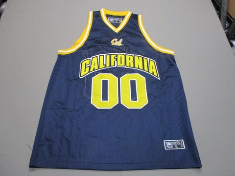 Vintage California Golden Bears Jersey Mens Large Blue Basketball Berkley NCAA Cover
