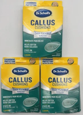 3PK Dr Scholls Callus Cushions Thin + Flexible ~ 5 Cushions EACH ~ READ~FASTSHIP - Image 1 of 2