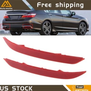 For Honda Accord 2016 2017 Rear Bumper Reflector Set Left & Right Side 2PCS - Picture 1 of 6