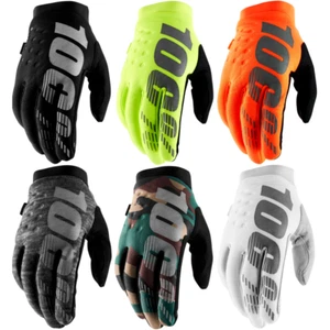 New 100% Brisker Cycling Motorcycle Motoroad Racing Bike Riding Gloves LWM - Picture 1 of 13