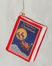 Night Before Christmas Storybook Holiday Ornament Glass