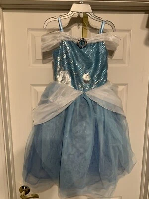 Disney Store Princess Cinderella Costume Blue Gown Dress Child Size Large 9/10 - Image 1 of 4