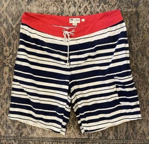 J.Crew Mens Board Shorts Striped Lined Swimming Trunks Beach Wear SZ 33 - Picture 1 of 7