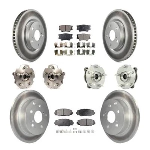 For Toyota RAV4 Front Rear Hub Bearing Coated Disc Brake Rotor & Pads KBB-112712 - Picture 1 of 14