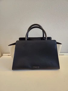 Zac Posen Eartha East / West Satchel Black Outline Shoulder Crossbody Bag - Picture 1 of 10