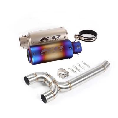 Puntas deflectoras silenciador deslizables tubo de escape medio para Yamaha FZ6 FZ6N FZ6S 2004-2011 Foto 1 de 4