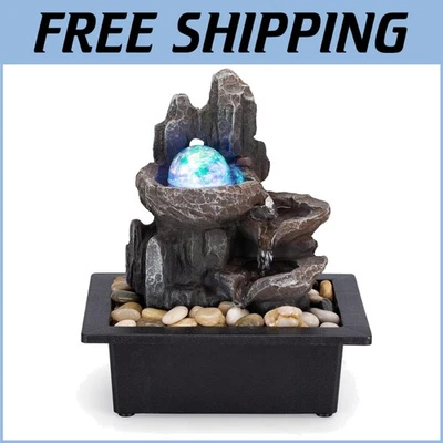 Fuente Decorativa Compacta con Bola Giratoria y Flujo de Agua Sereno para Cualquier Habitación Foto 1 de 4