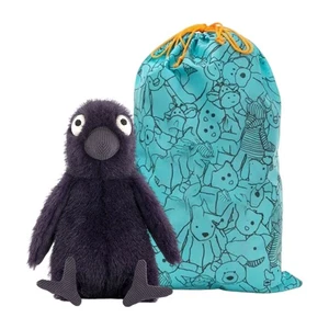 2025 Jelly Cat Hocus Crow Black Raven Stuffed Animal Plush Toy Halloween Gift - Picture 1 of 7