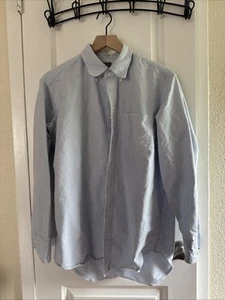 Sid Mashburn 17/34 Blue University Stripe Oxford OCBD - Picture 1 of 3