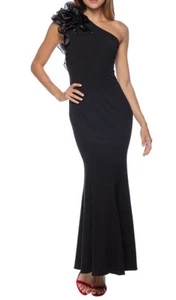 MARINA Ruffle One Shoulder Mermaid Gown Sz 14 - Picture 1 of 7