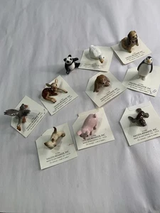 Vtg 1986 Hagen Raniker Miniature Figurine Lot 10 Pc Org Card - Picture 1 of 12