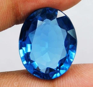 Gema suelta corte ovalado espinela azul cobalto natural de 25,15 quilates Sri Lanka CERTIFICADA - Imagen 1 de 10